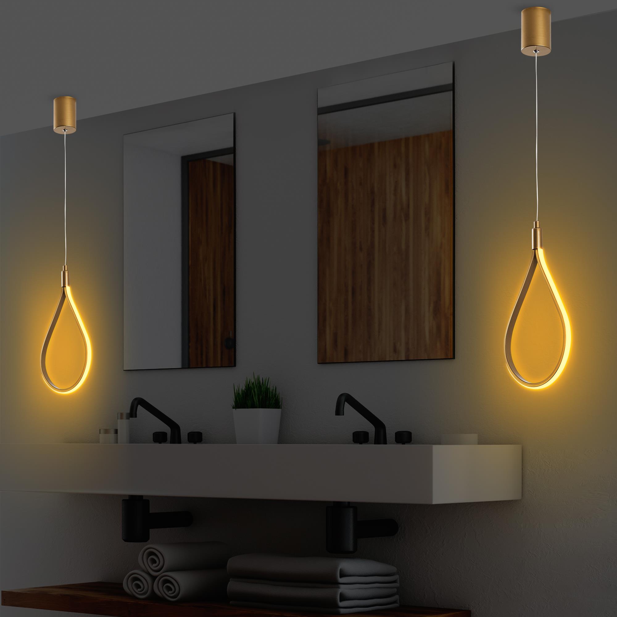 LedLi Sarkıt Parlak Gold Damla-13538