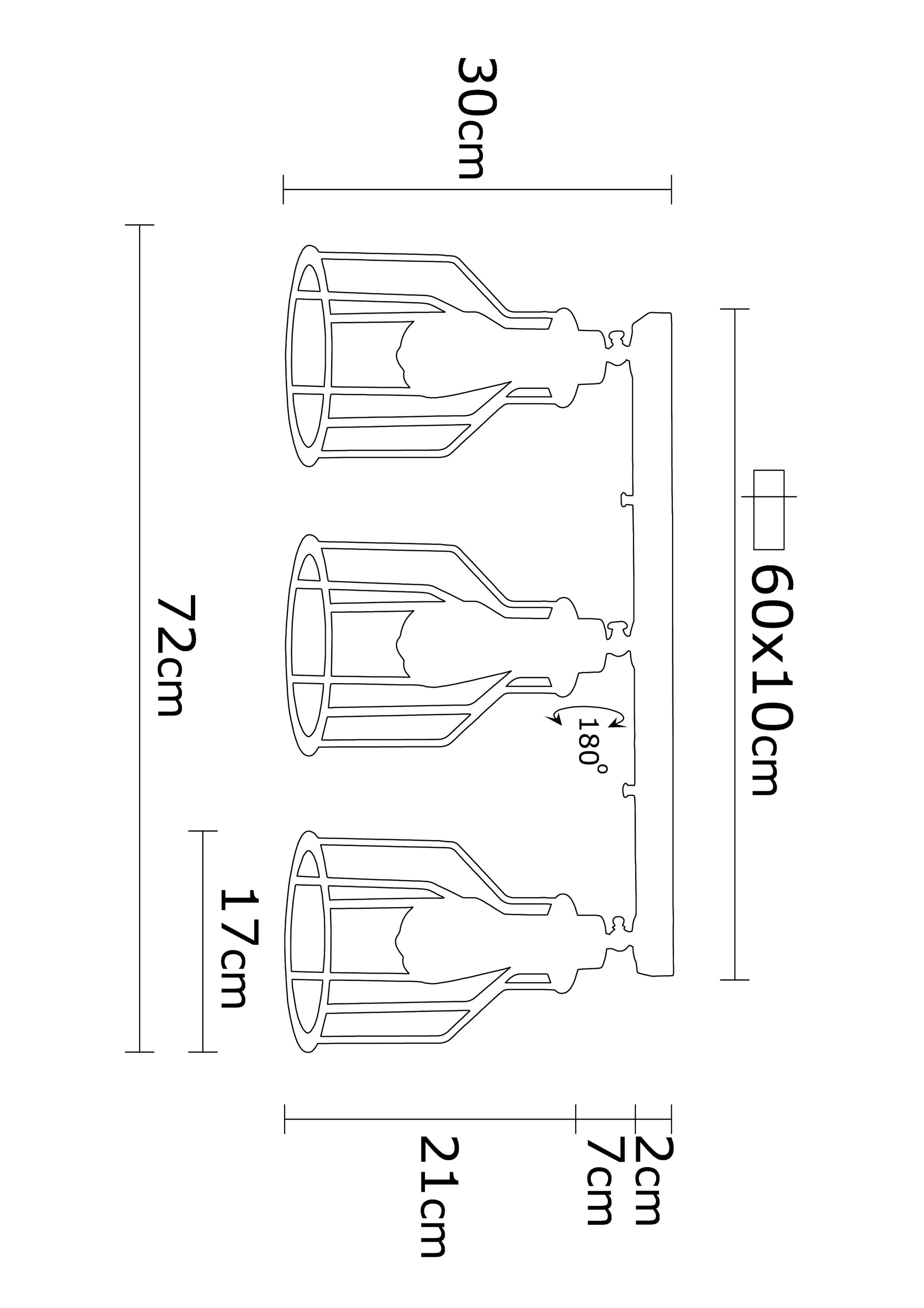 Tel 3Lü Plafönyer Pütürlü Siyah Kofı-N-1097
