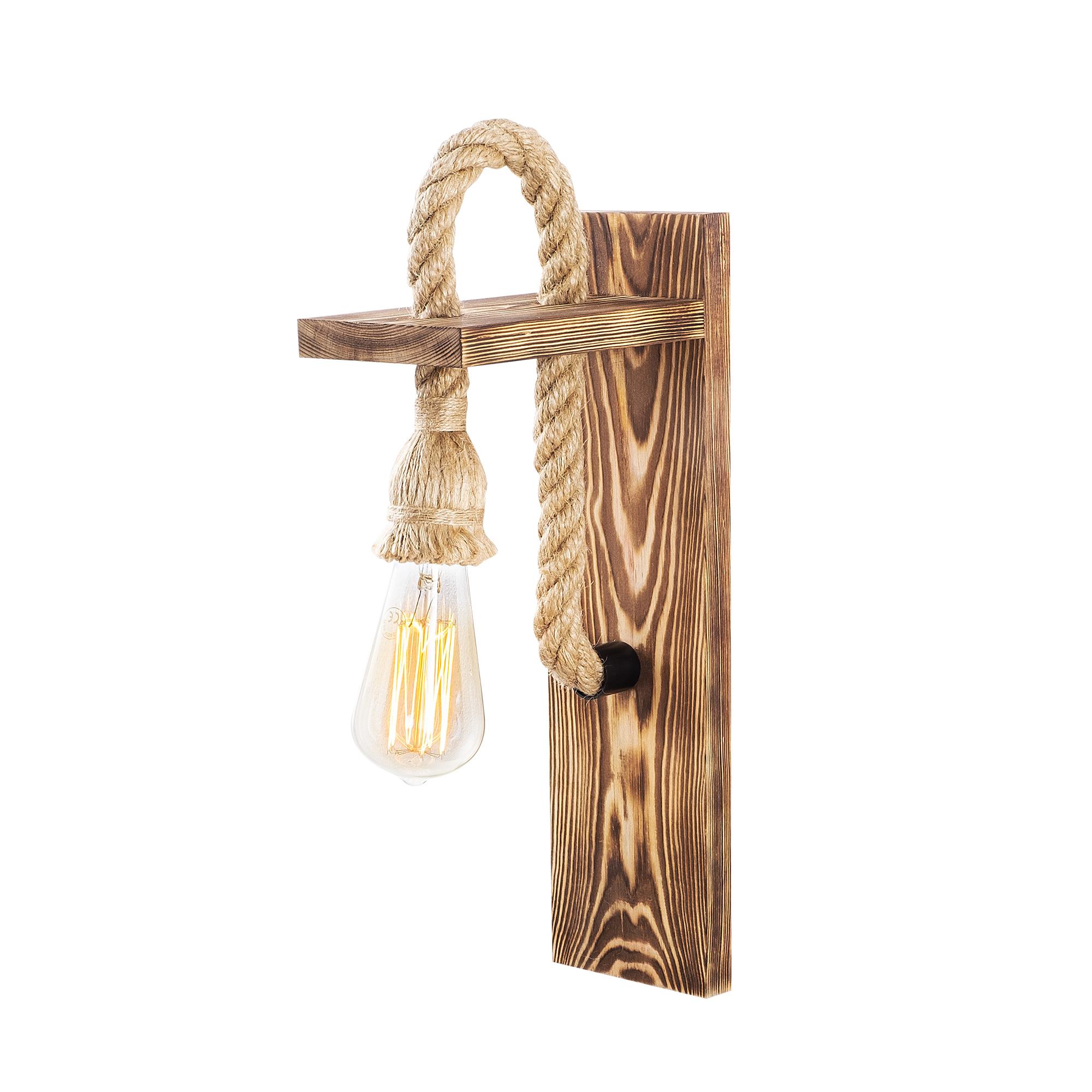 Ahşap Tekli Aplik Natural Ahşap Erebos-118