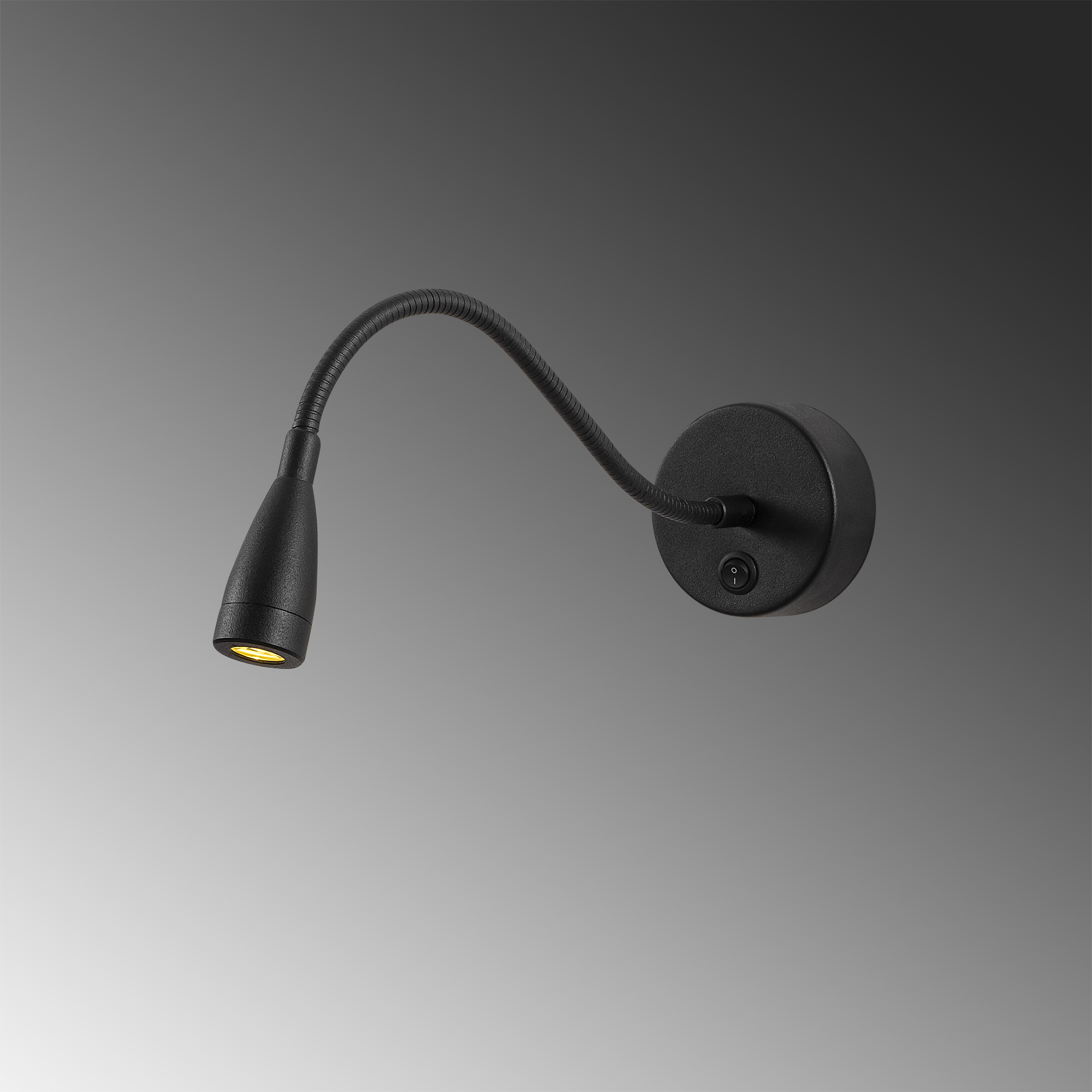 LedLi Okuma Lambası Pütürlü Siyah Readıng-Nuw-3246