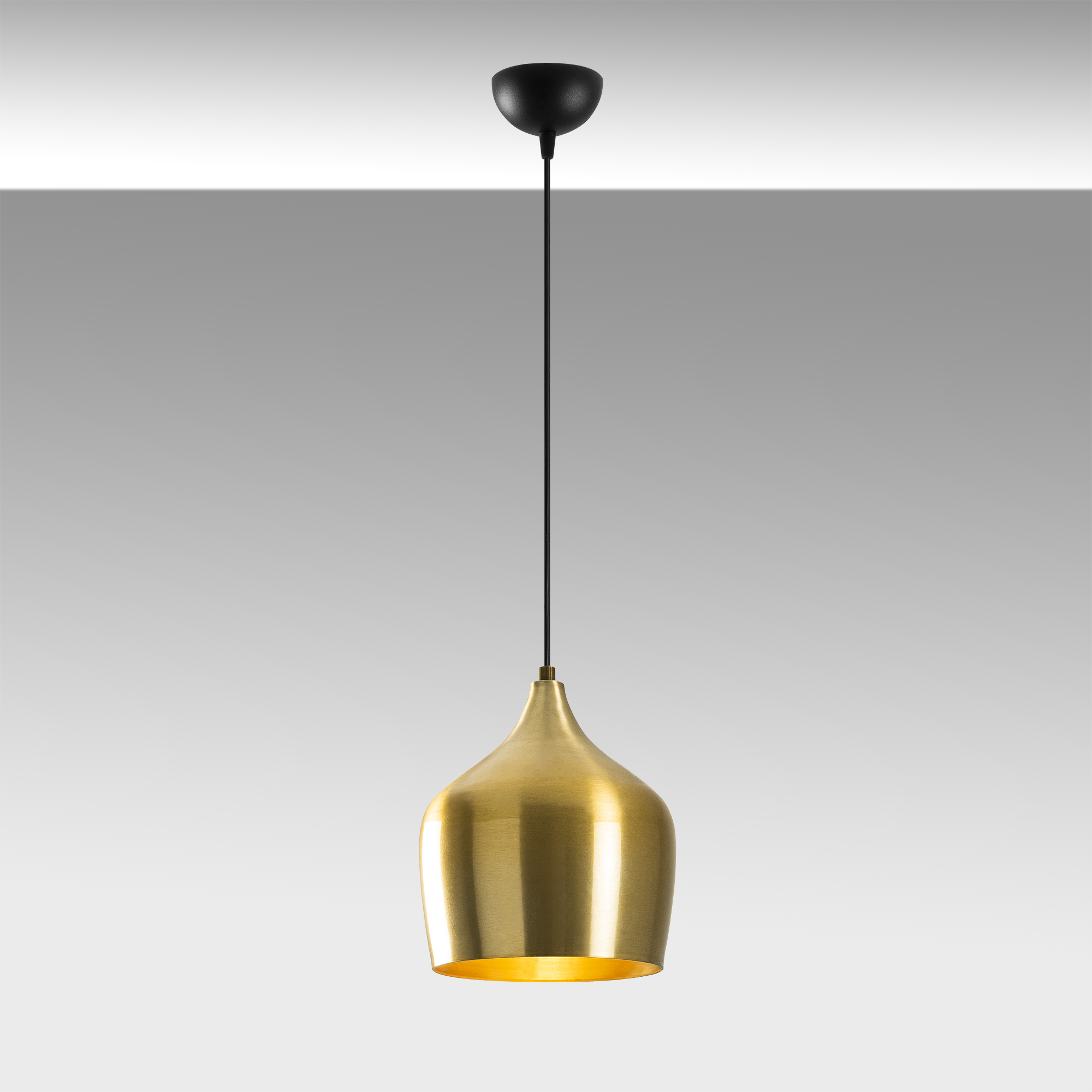 Metal Sıvama Tekli Sarkıt Parlak Gold Bırol-Nus-2703
