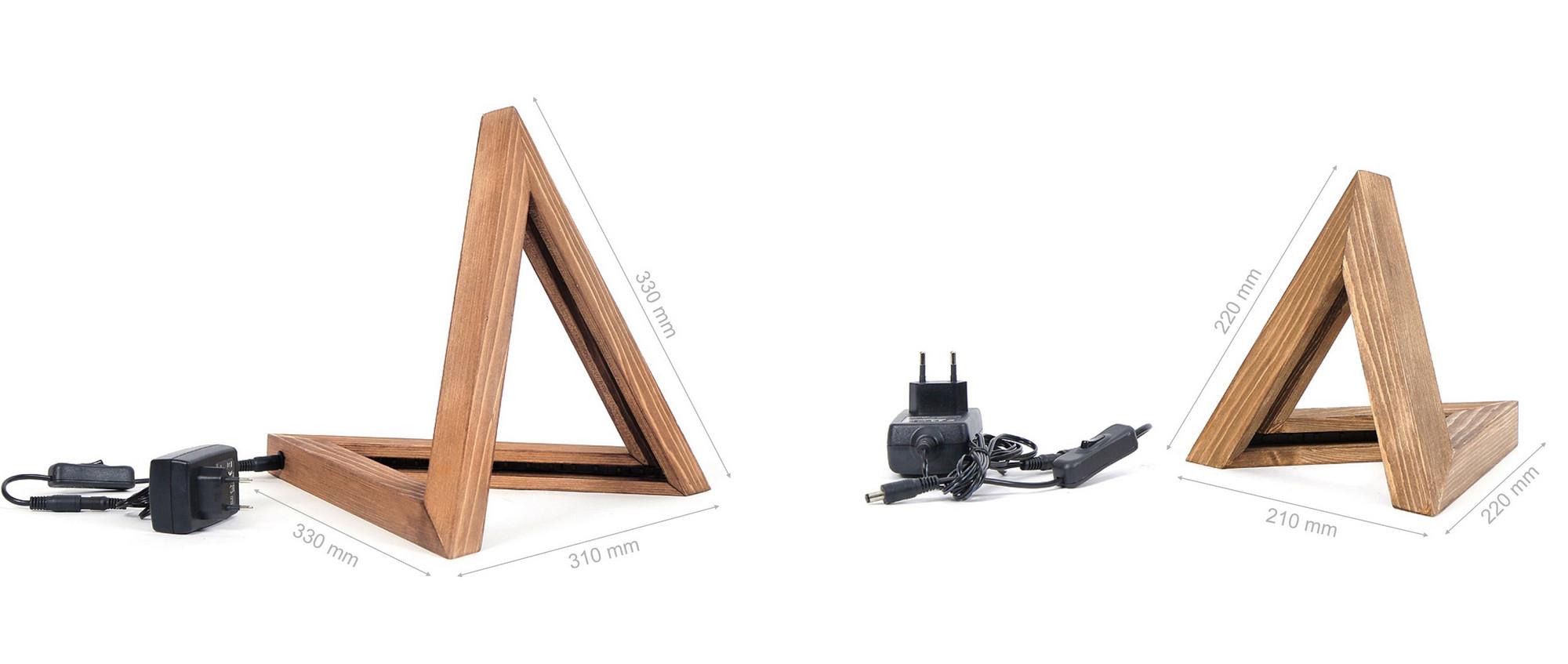 LedLi Ahşap Masa Lambası Natural Ahşap Knled-Kn03