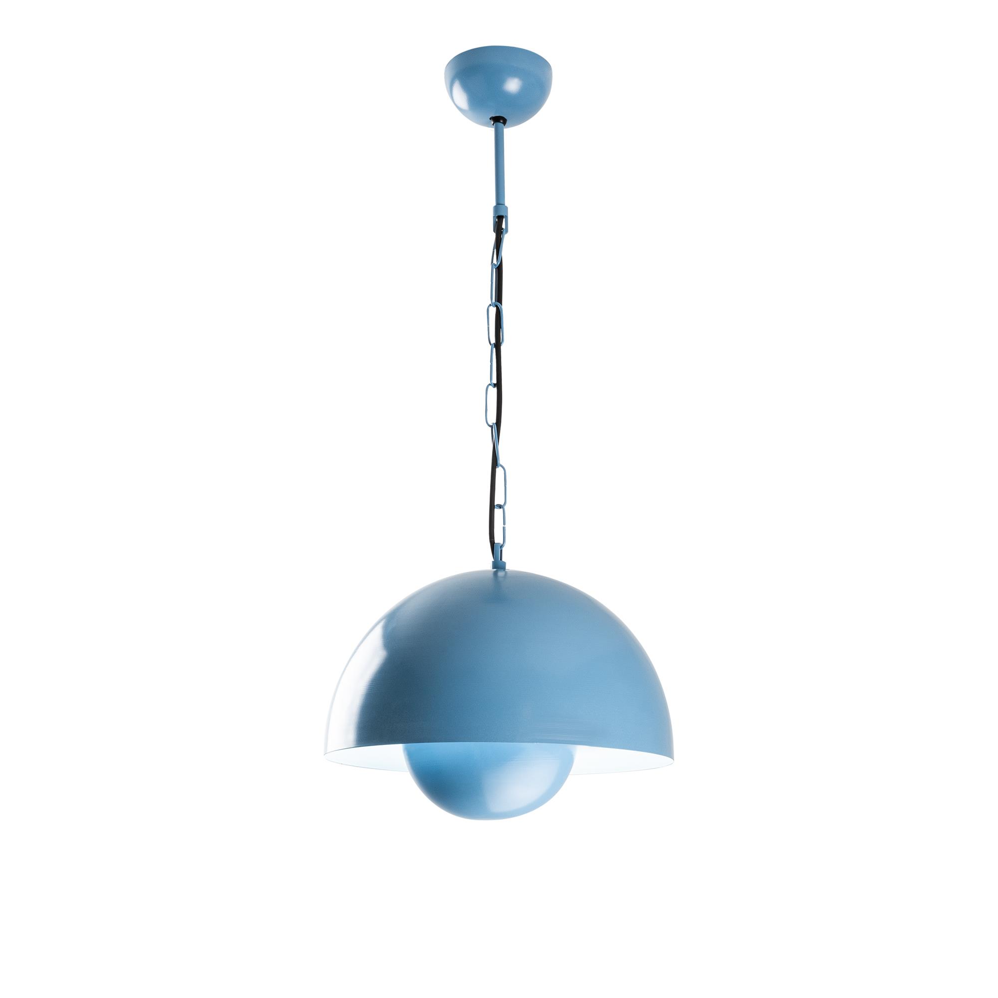 Metal Sıvama Tekli Sarkıt Mavi Kure-30-15-Nus-2676-Lıghtblue