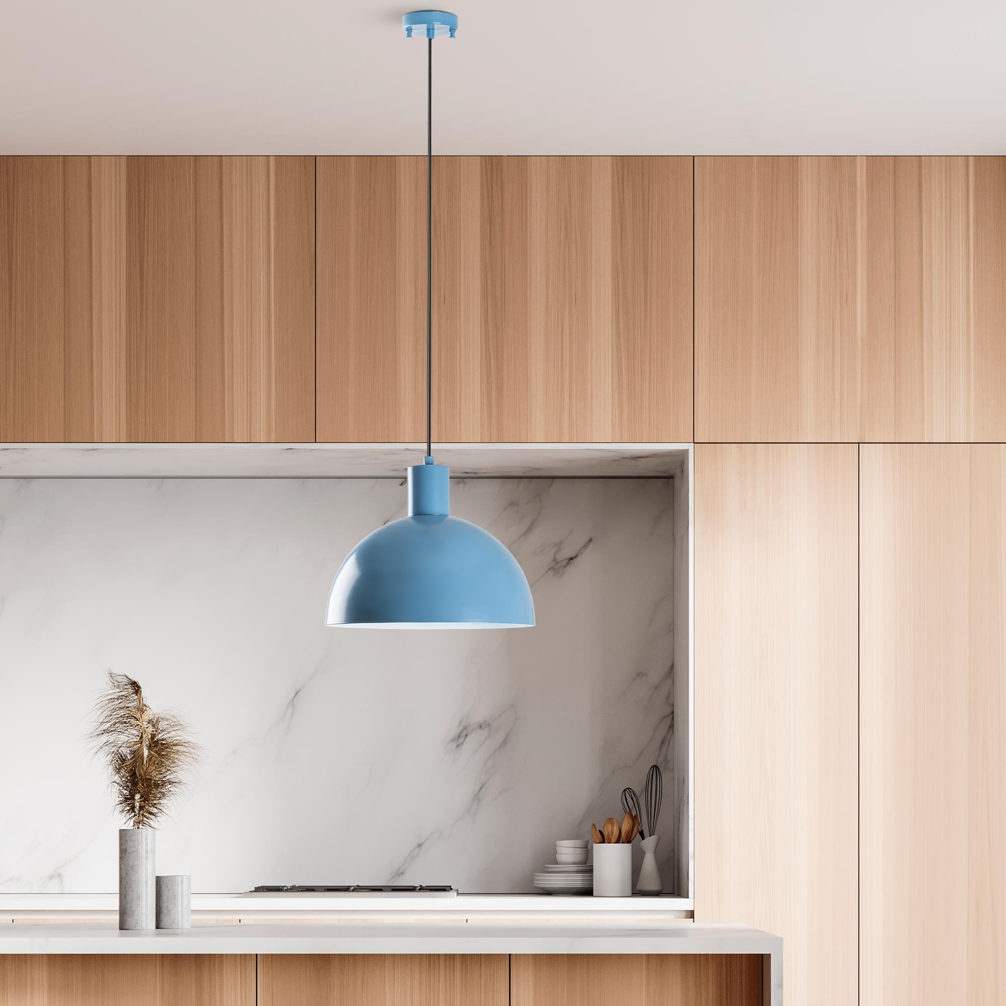 Metal Sıvama Tekli Sarkıt Mavi Kure-30-Mr-993-Lıghtblue