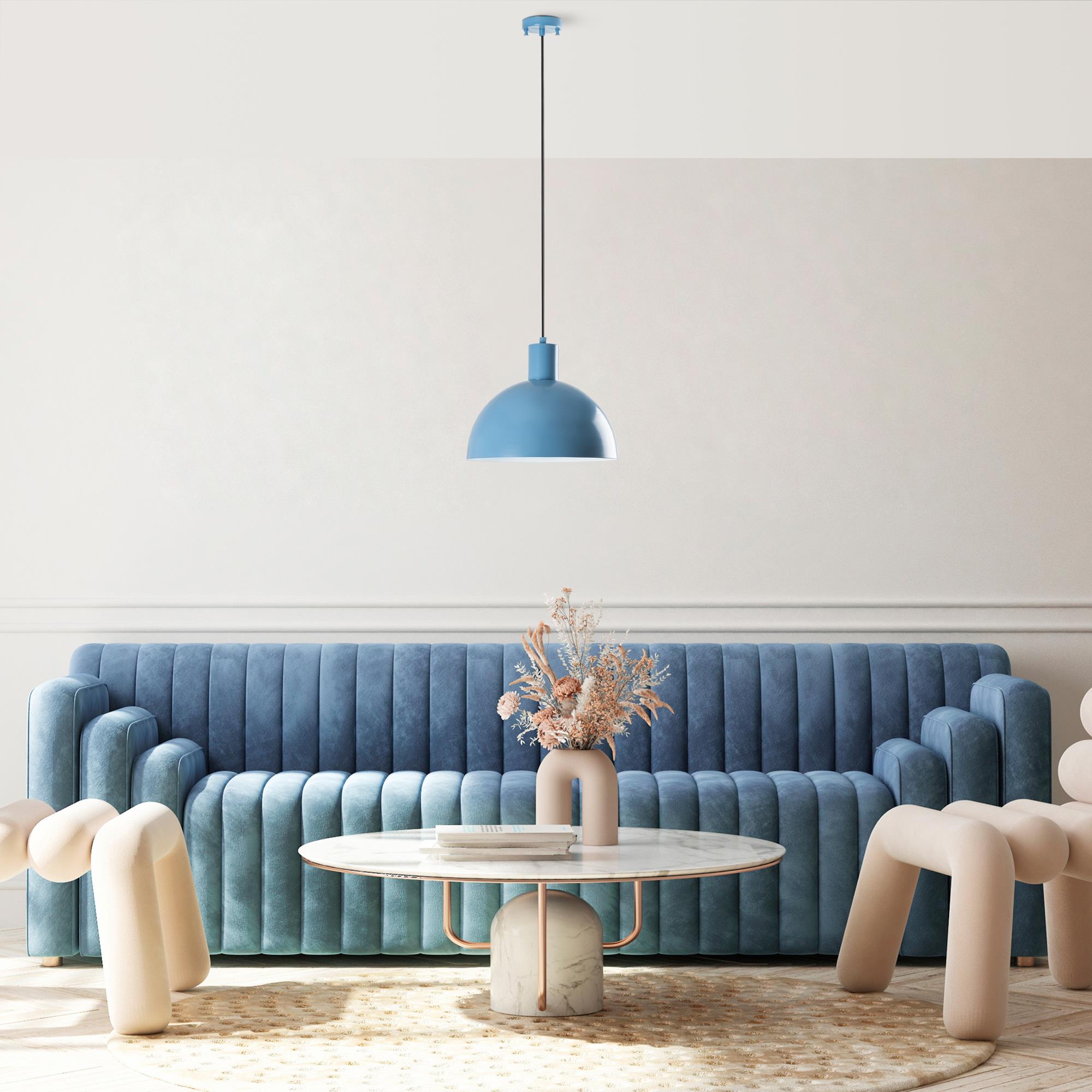 Metal Sıvama Tekli Sarkıt Mavi Kure-30-Mr-993-Lıghtblue