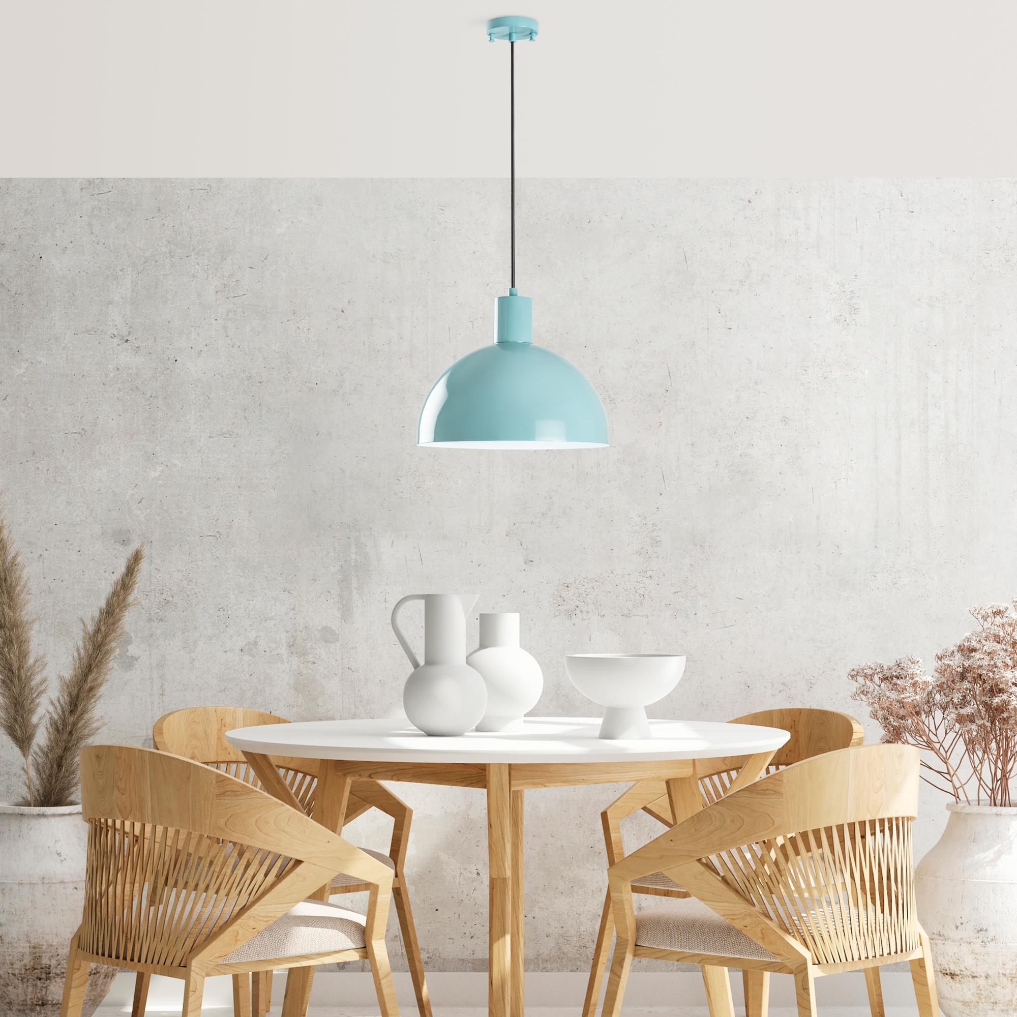 Metal Sıvama Tekli Sarkıt Parlak Turkuaz Kure-30-Mr-993-Turquoıse