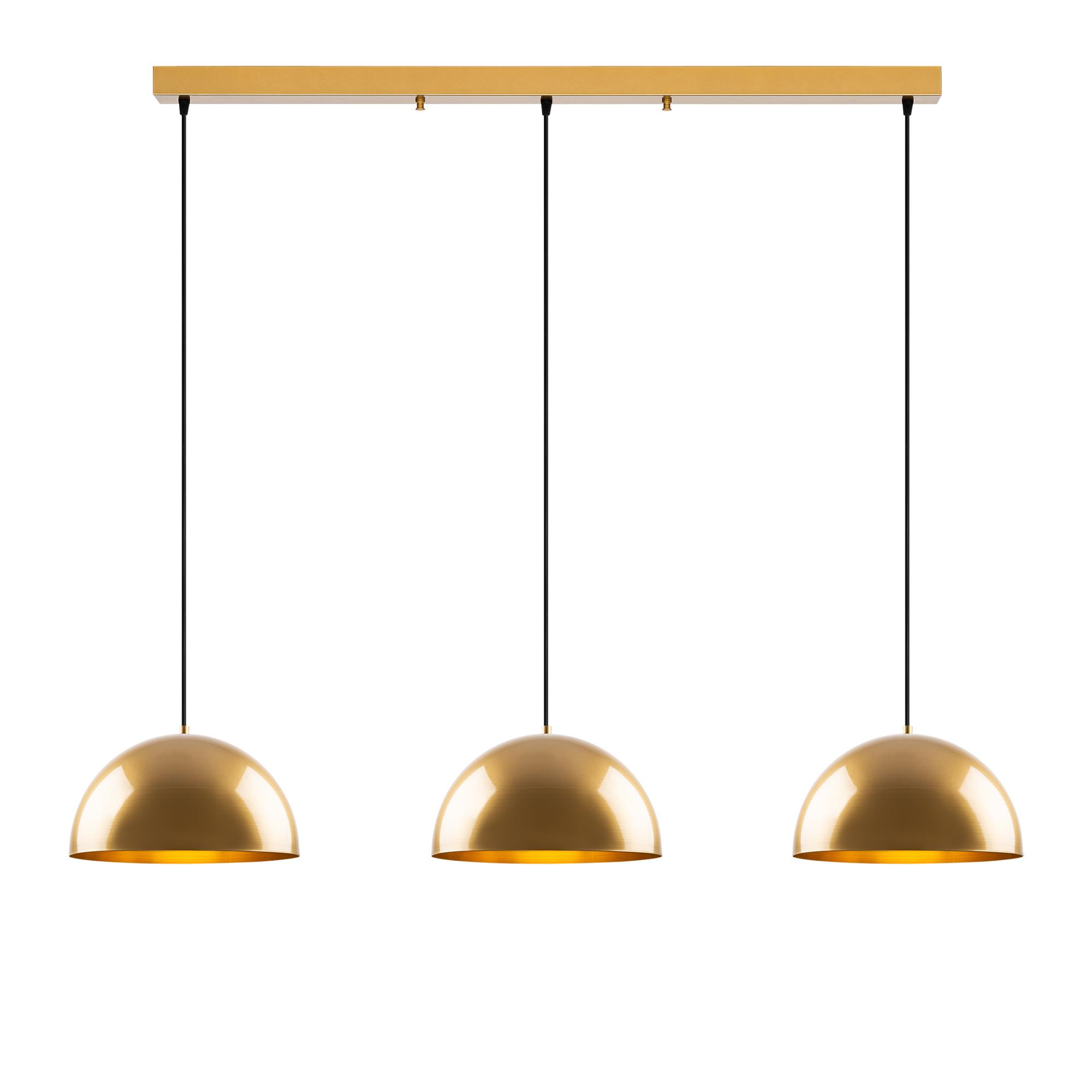 Metal Sıvama 3Lü Sıralı Sarkıt Parlak Gold Kure-40-Mr-722-2