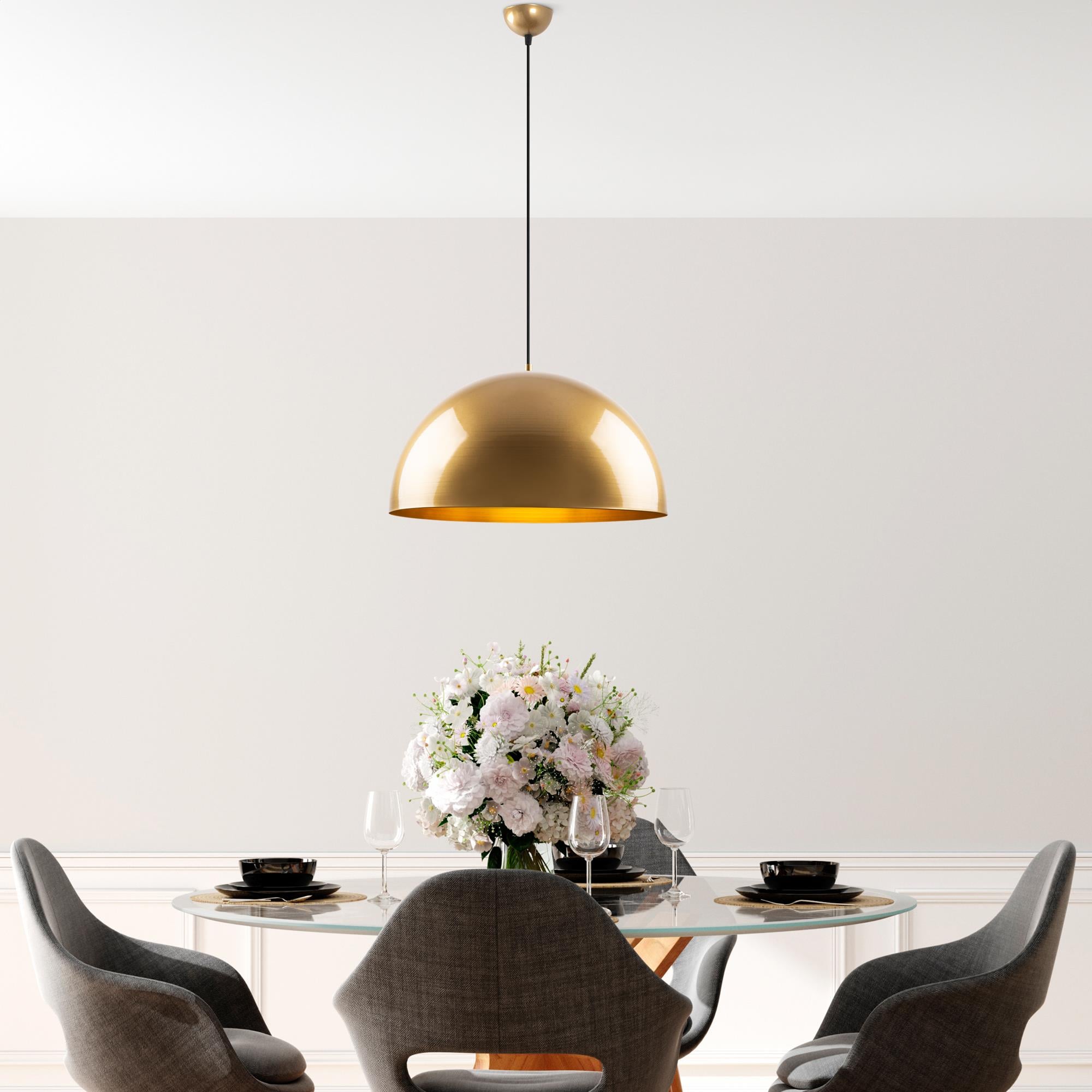 Metal Sıvama Tekli Sarkıt Parlak Gold Kure-50-Mr-723-1