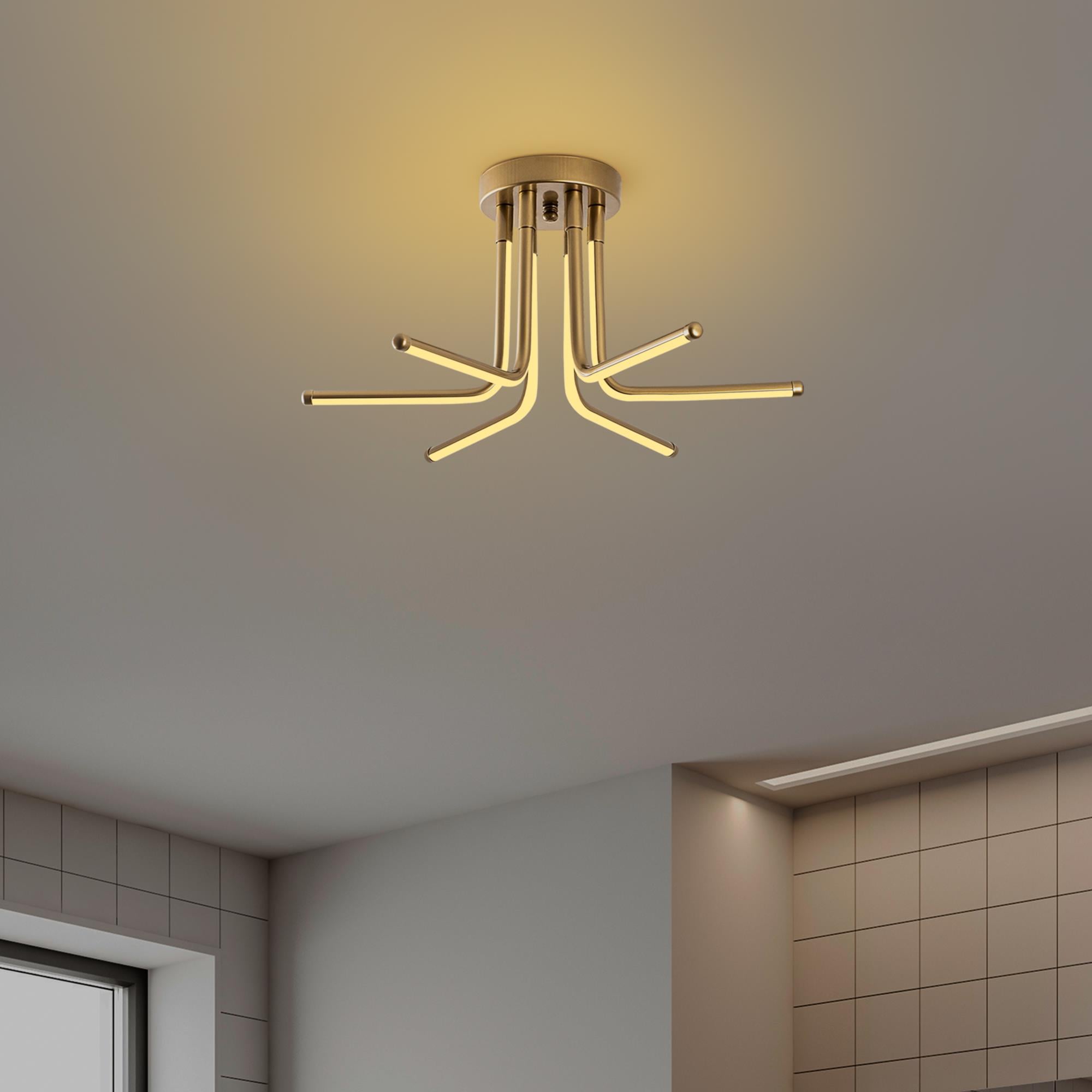 LedLi Avize Parlak Gold Leddaısy-13675