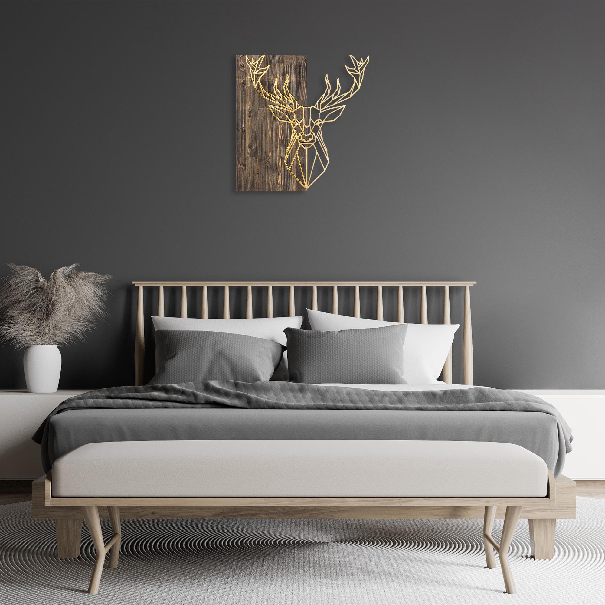 Ma-106-Gold Metal Ahşap Duvar Panoları Ma-106-A