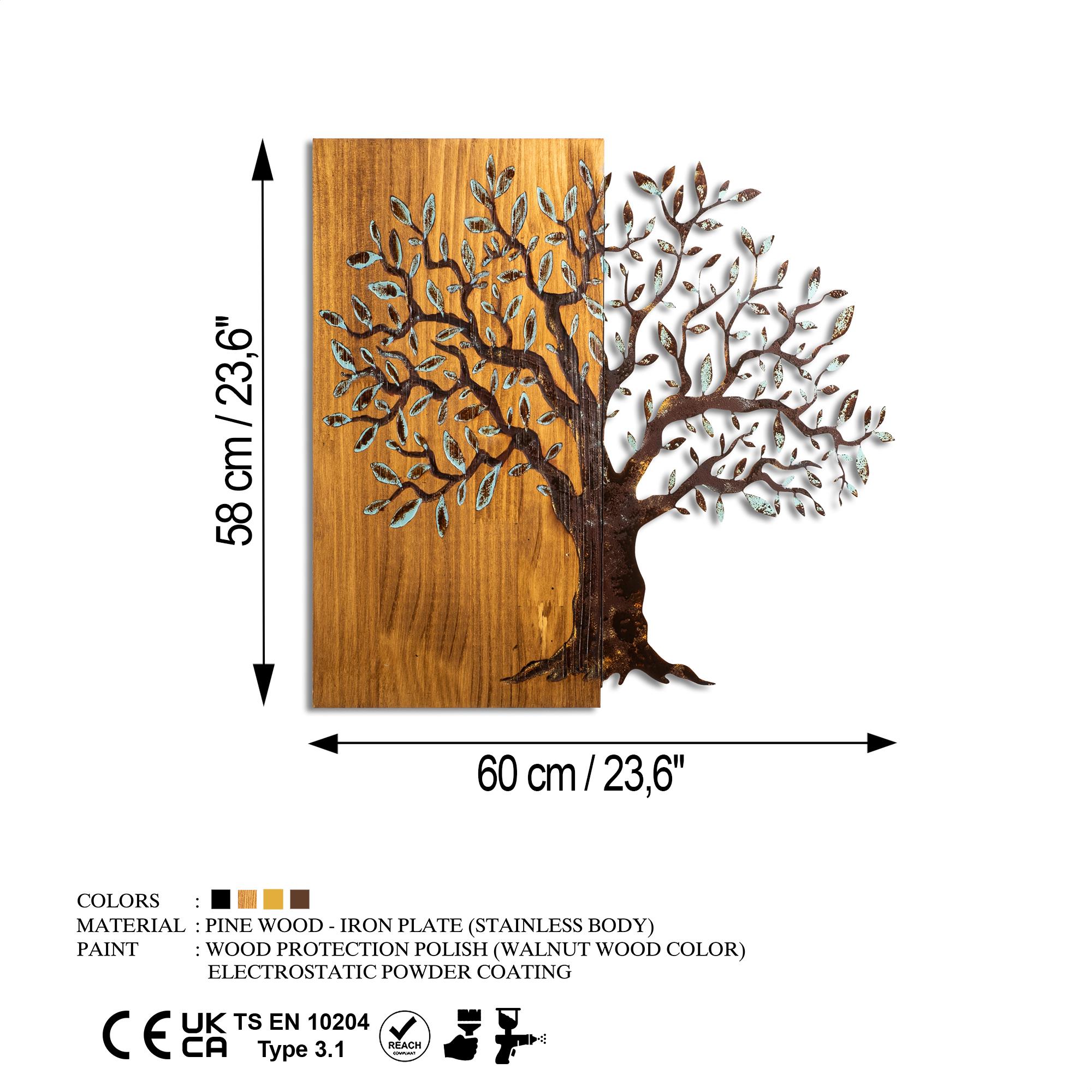 Metal Ahşap Duvar Panoları Ma-371-A