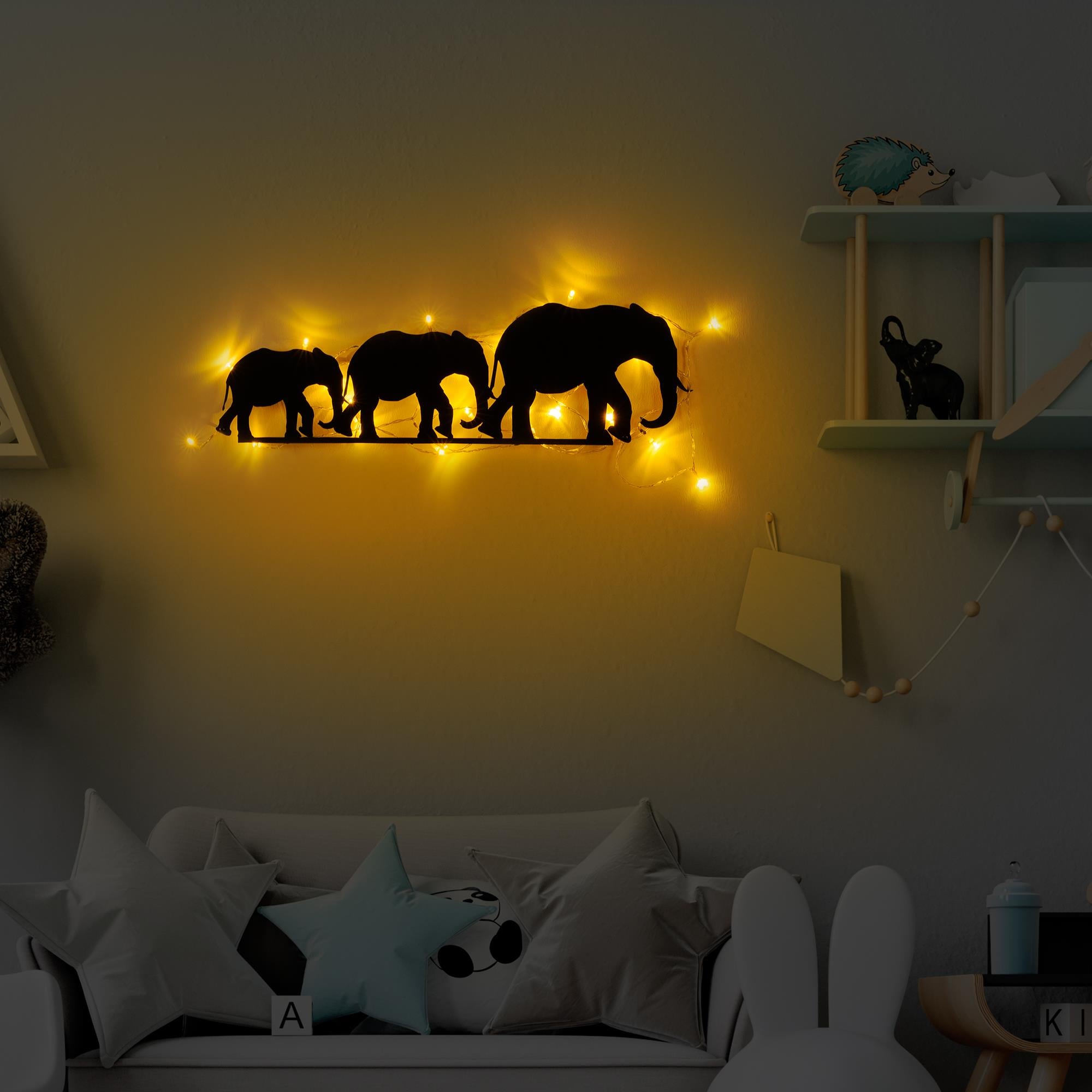 Duvar Aydınlatması Pütürlü Siyah Metal-070-Led