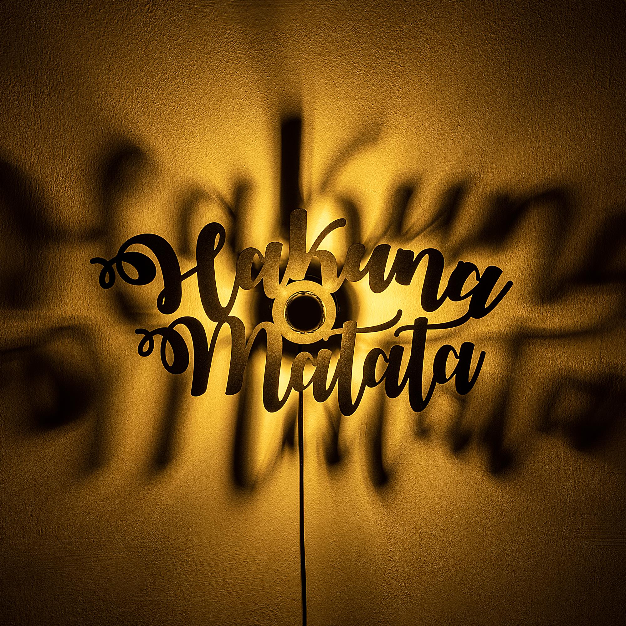 Metal Motifli Ambiyans Aplik Pütürlü Siyah Shd-001