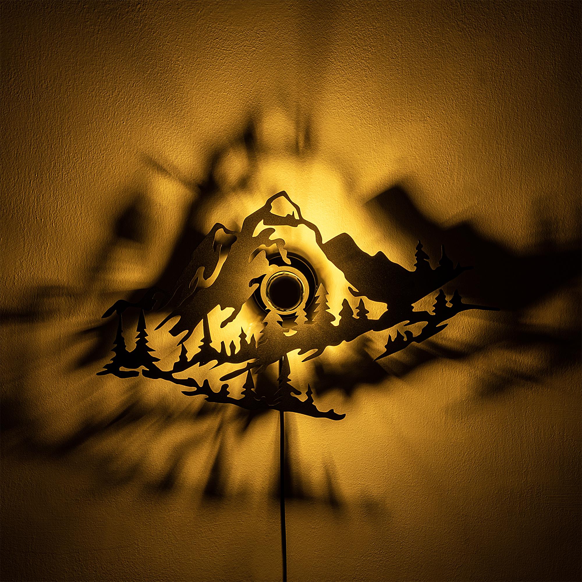 Metal Motifli Ambiyans Aplik Pütürlü Siyah Shd-002