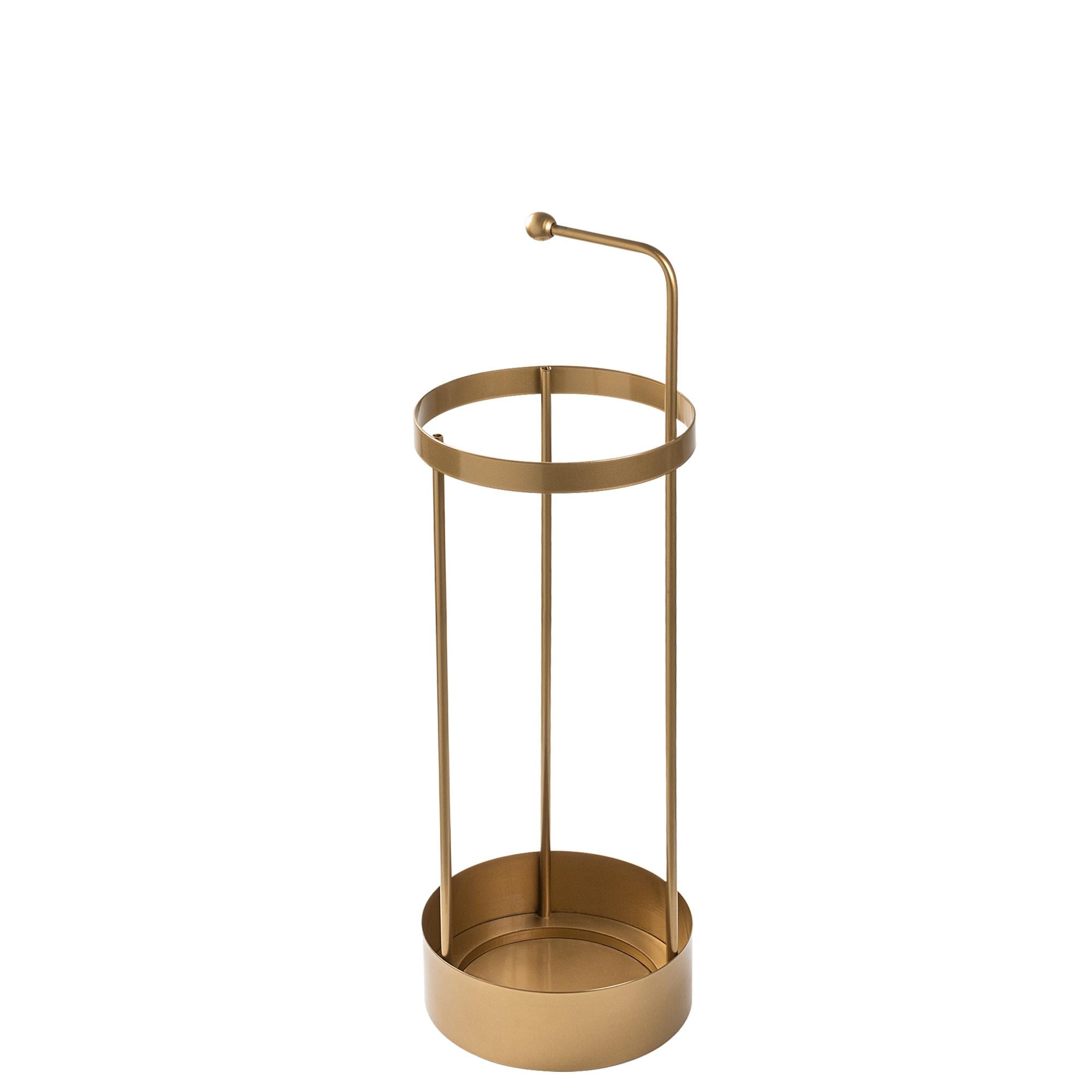 Altın Gold Metal Dekoratif Şemsiyelik Modern Tasarım Askılı Antre Ofis Standı,SMS-004
