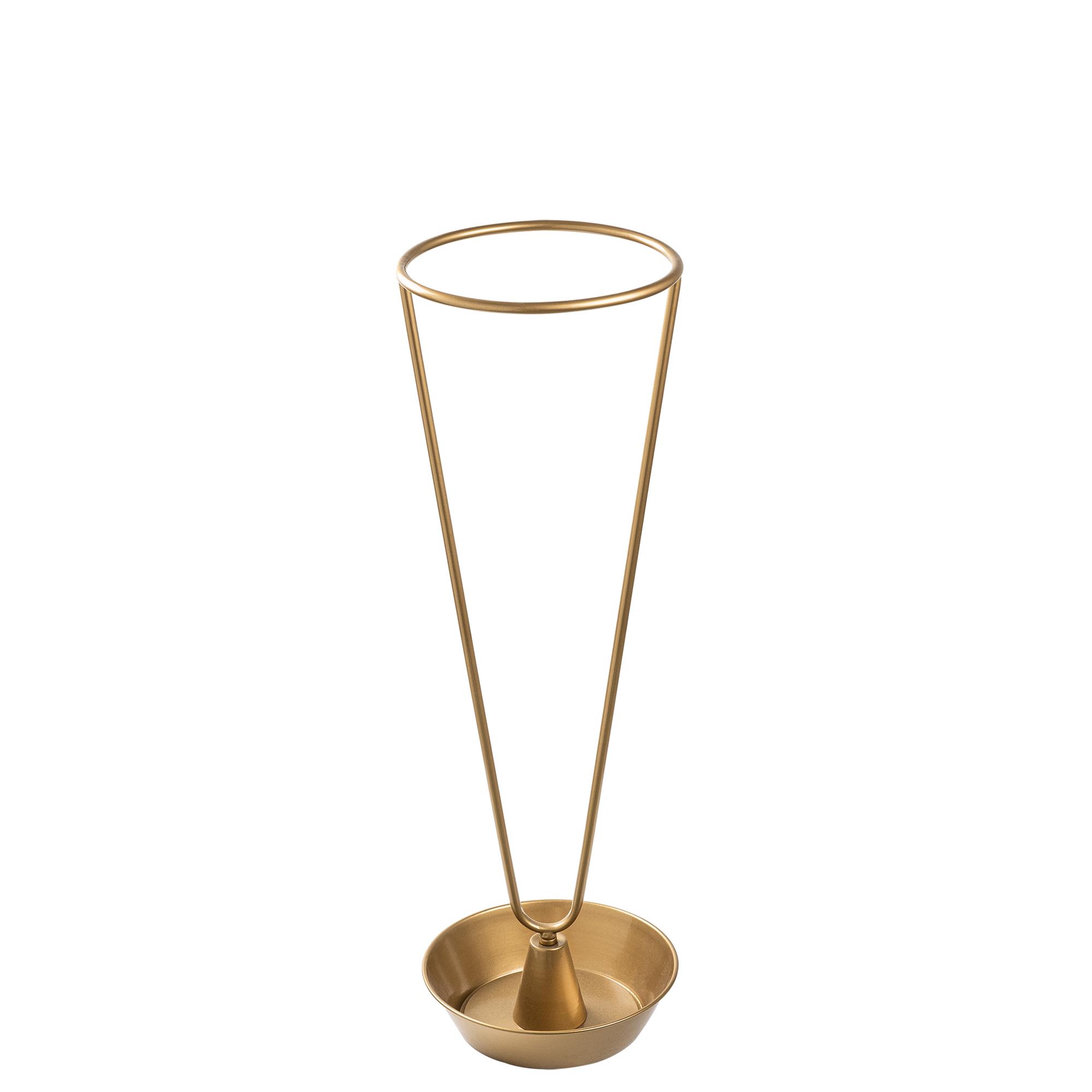 Altın Gold Metal Şemsiyelik 70 cm Minimal Dekoratif Ofis Kapı Önü Standı,SMS-006