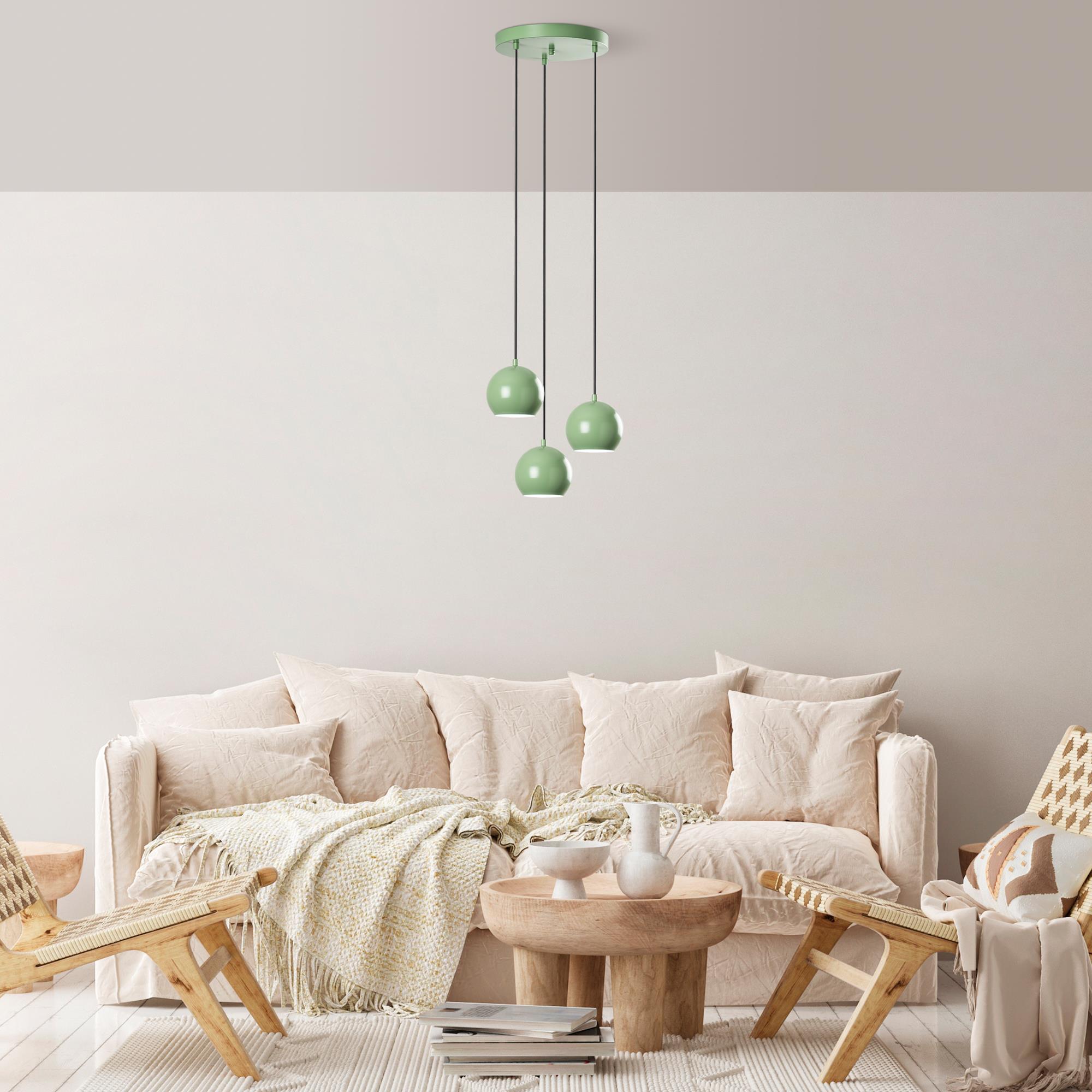 Metal Sıvama 3Lü Tepsi Sarkıt Green Top-15-241-1-Mıntgreen