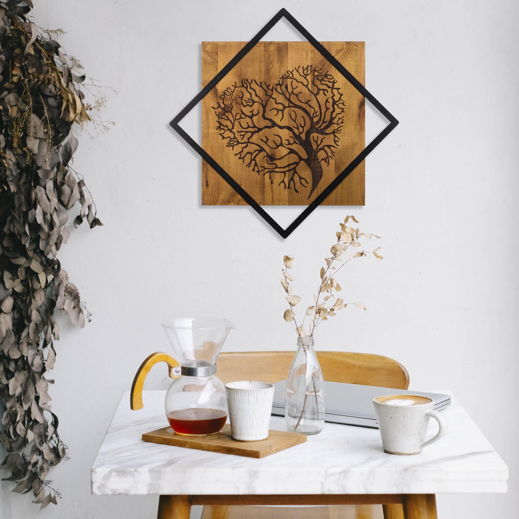 Metal Ahşap Duvar Panoları Wt-025