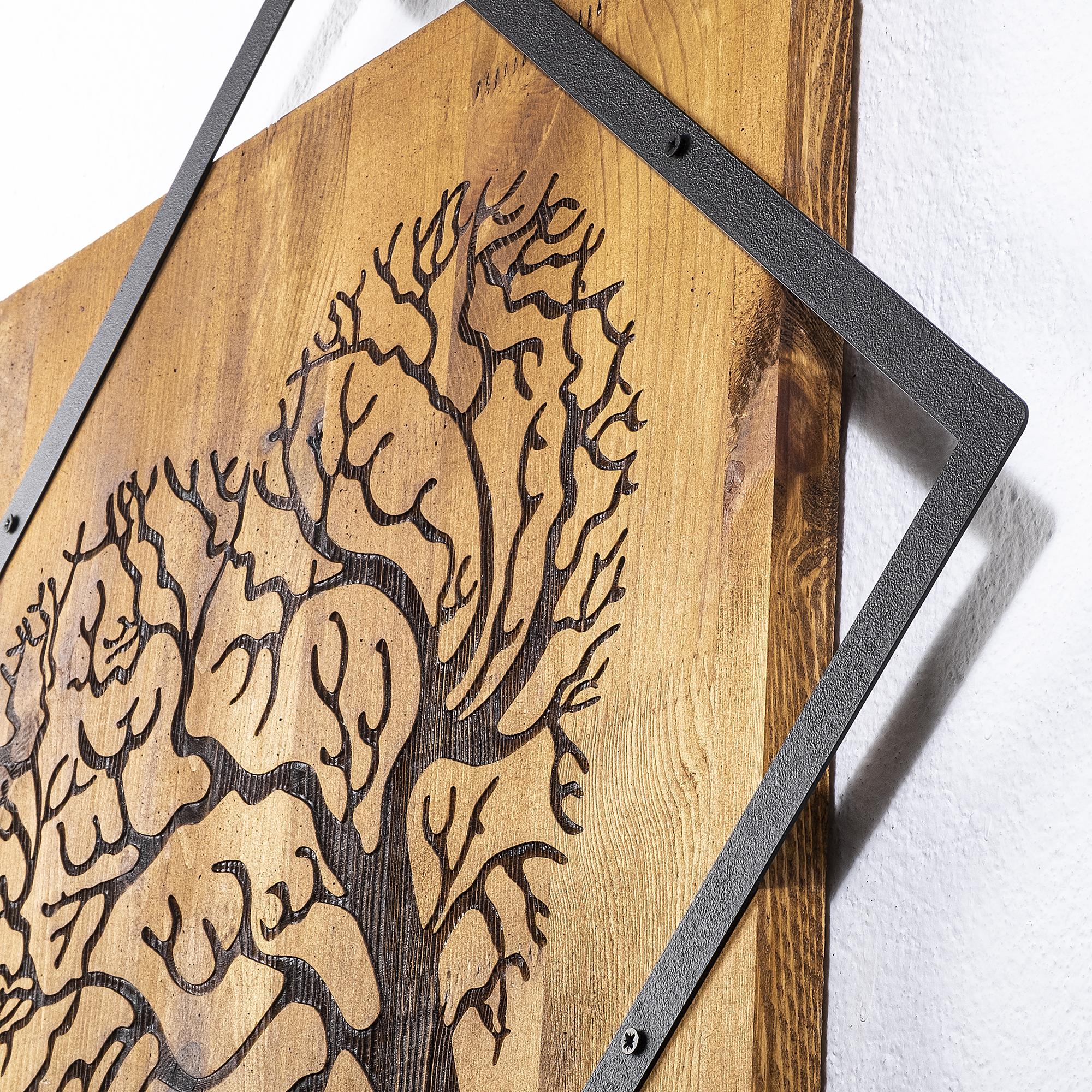 Metal Ahşap Duvar Panoları Wt-025