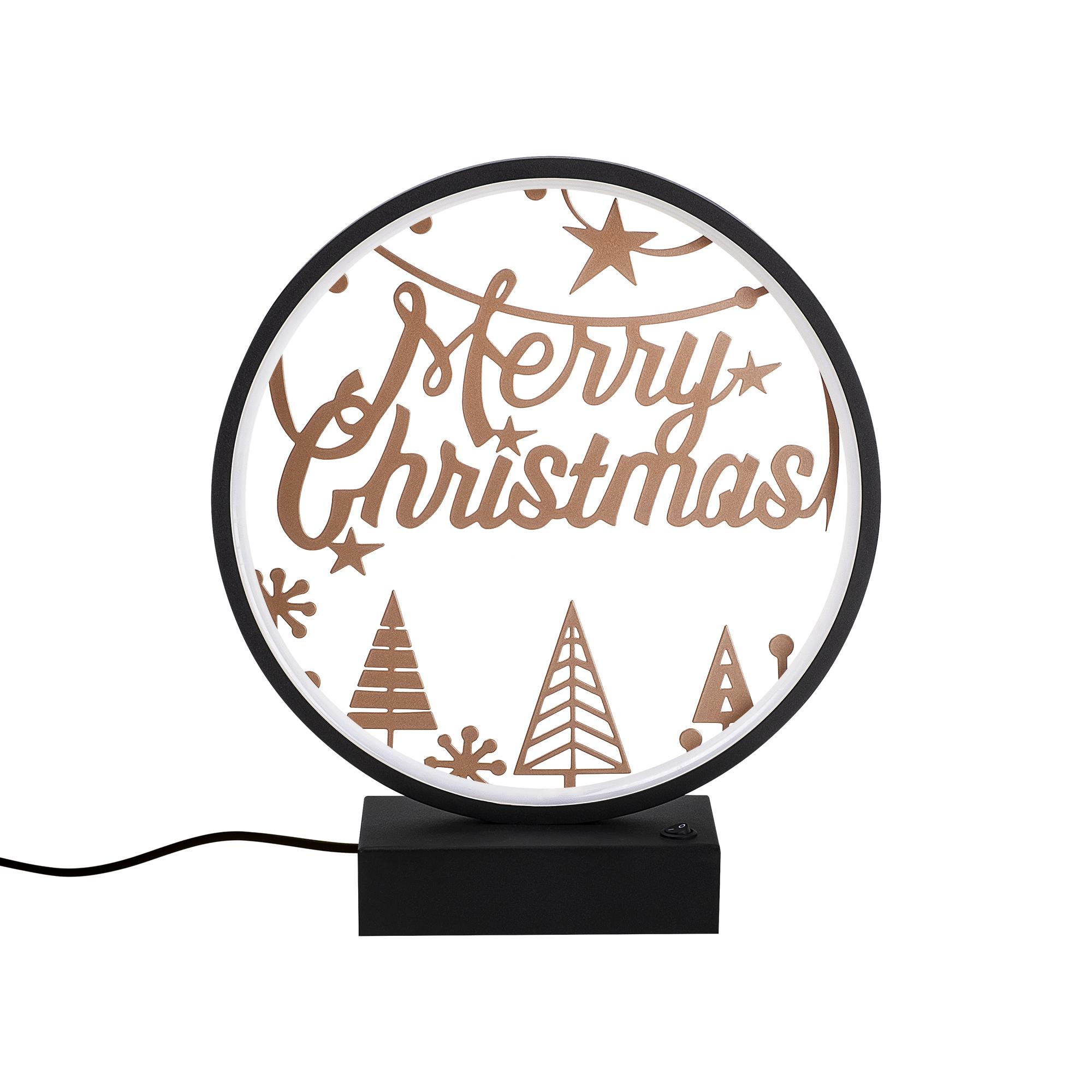 Masa Aydınlatması Pütürlü Siyah Bakır Boya Xmas-036