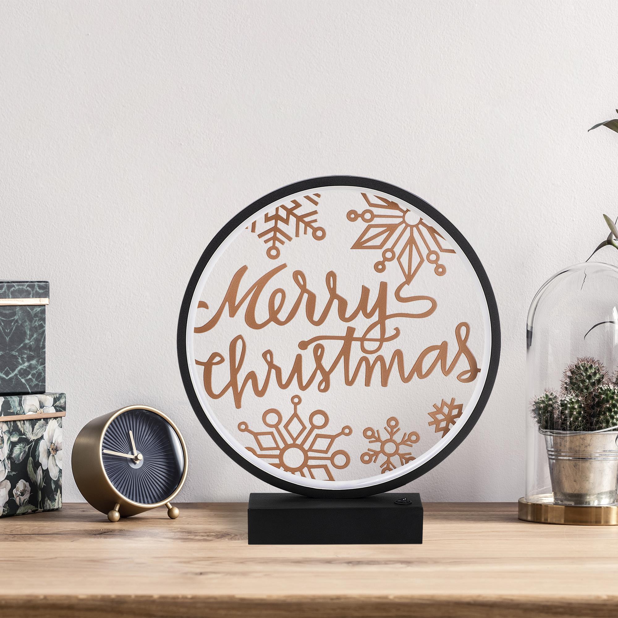 Masa Aydınlatması Pütürlü Siyah Bakır Boya Xmas-037