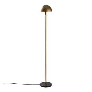 Togg Modern Metal Sıvama Başlık Ayaklı Lambader Parlak Gold, Retro Köşe ve Okuma Lambası TOGG-14818
