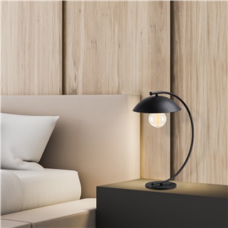 Mantar Başlıklı Metal Masa Lambası E27 Duy Kavisli Gövde Modern Dekoratif Lamba,CE-NT-151