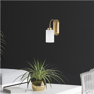 Modern Altın Gold Aplik Silindir Cam E27 Duy Banyo Koridor Yatak Başı Duvar Lambası,HEMIKILO-13160
