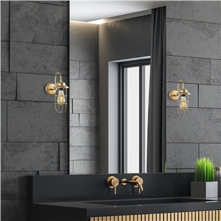 Tel Tekli Aplik Parlak Gold Mahonı-13206