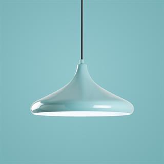 Retro Tekli Sarkıt Avize Turkuaz, Dekoratif Metal Sıvama Başlık Lamba EYSAN-207-TURQUOISE