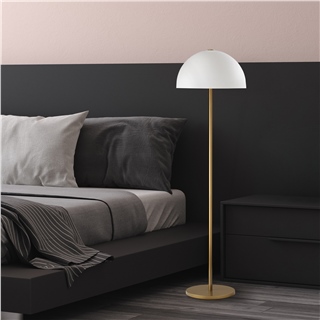 Metal Sıvama Tekli Lambader Parlak Gold Mıxed-11514