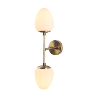 Camlı 2Li Aplik Parlak Gold Camflo-10370