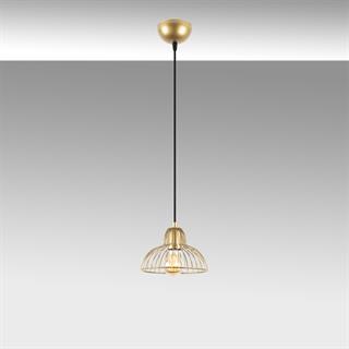 Dopo Tekli Tel Sarkıt Avize Parlak Gold, Modern Dekoratif Metal Başlık Lamba DOPO-12095