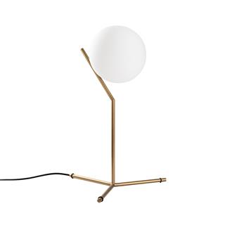 Luminar Modern Glop Cam Başlıklı Masa Lambası Dekoratif Aydınlatma Parlak Gold LUMINAR-14161