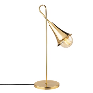 Metal Sıvama Tekli Masa Lambası Gold Kaplama Sarmal-3071