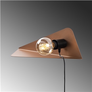 Metal Tekli Raf Aplik Mat Bakır Rafaplık-X-502-Copper