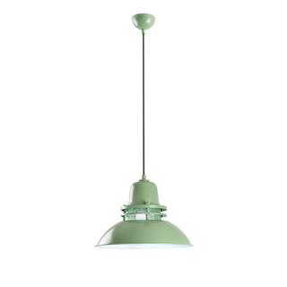 Tibet Retro Tekli Sarkıt Avize Yeşil, Endüstriyel Metal Sıvama Tavan Aydınlatma TIBET-3735-MINTGREEN