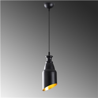 Metal Sıvama Tekli Sarkıt Pütürlü Siyah Kademelı-191Black-1