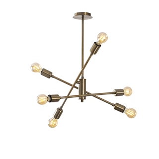 Rustik 6Lı Avize Eskitme Ozbest-Nua-1221