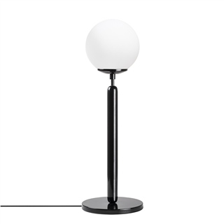Beyaz Camlı Metal Masa Lambası Küre Glop Başlık E14 Duy Modern Salon Abajur,KING-11461