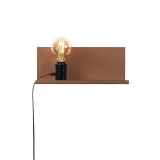 Metal Tekli Raf Aplik Mat Bakır Rafaplık-40-501-Copper