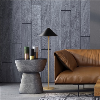 Metal Sıvama Tekli Lambader Parlak Gold Mıxed-11511