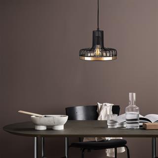 Beyso Tekli Tel Sarkıt Avize Siyah, Modern Dekoratif Metal Lamba BEYSOR-MR-773