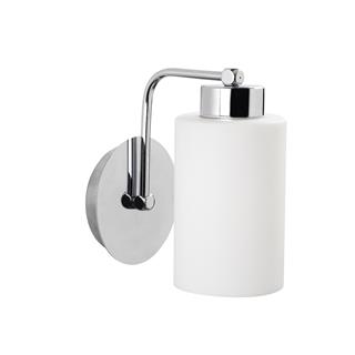 Balcova Modern Tekli Cam Aplik Krom, Dekoratif Duvar Lambası BALCOVA-N-340