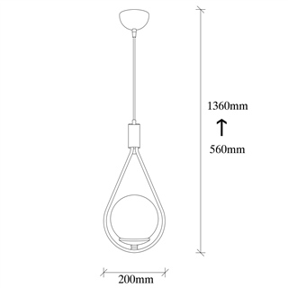 Tekli Damla Sarkıt Avize Siyah Metal,Beyaz Glop Camlı Modern Antre E27duylu,MUDONI-MR-937