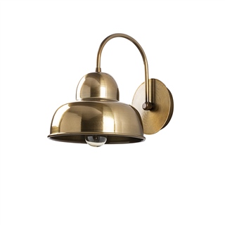 Vintage Dekoratif Duvar Tekli Aplik, Eskitme Gold Metal Sıvama Aydınlatma CAKIR-180VINTAGE
