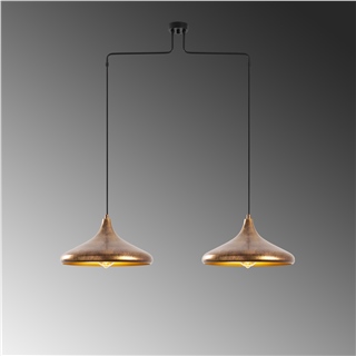 Metal Sıvama 2Li Kollu Sarkıt Vintage Gold Barek-11547