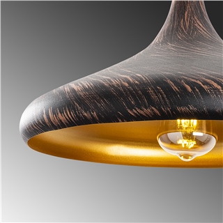 Metal Sıvama Tekli Sarkıt Vintage Gold Barek-11546