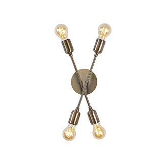 Rustik 4Lü Aplik Eskitme Fleur-Nuw-3404