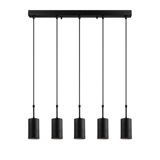Metal Sıvama 5Li Sıralı Sarkıt Pütürlü Siyah Sılındırkem-Asr-005